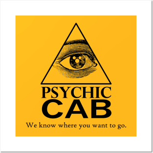 Psychic Cab - Halloweentown - Black Posters and Art